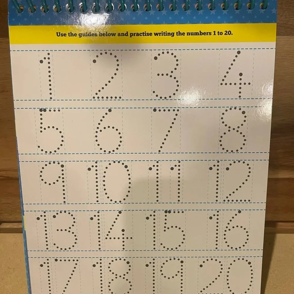 Kids Learning Toys Tiny Tots First Learning 123 Wipe Clean Easel Book